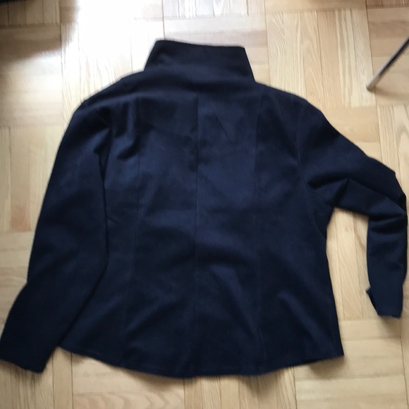 Motorcycle Jacket faux suede black 2X - Picture 6 of 8